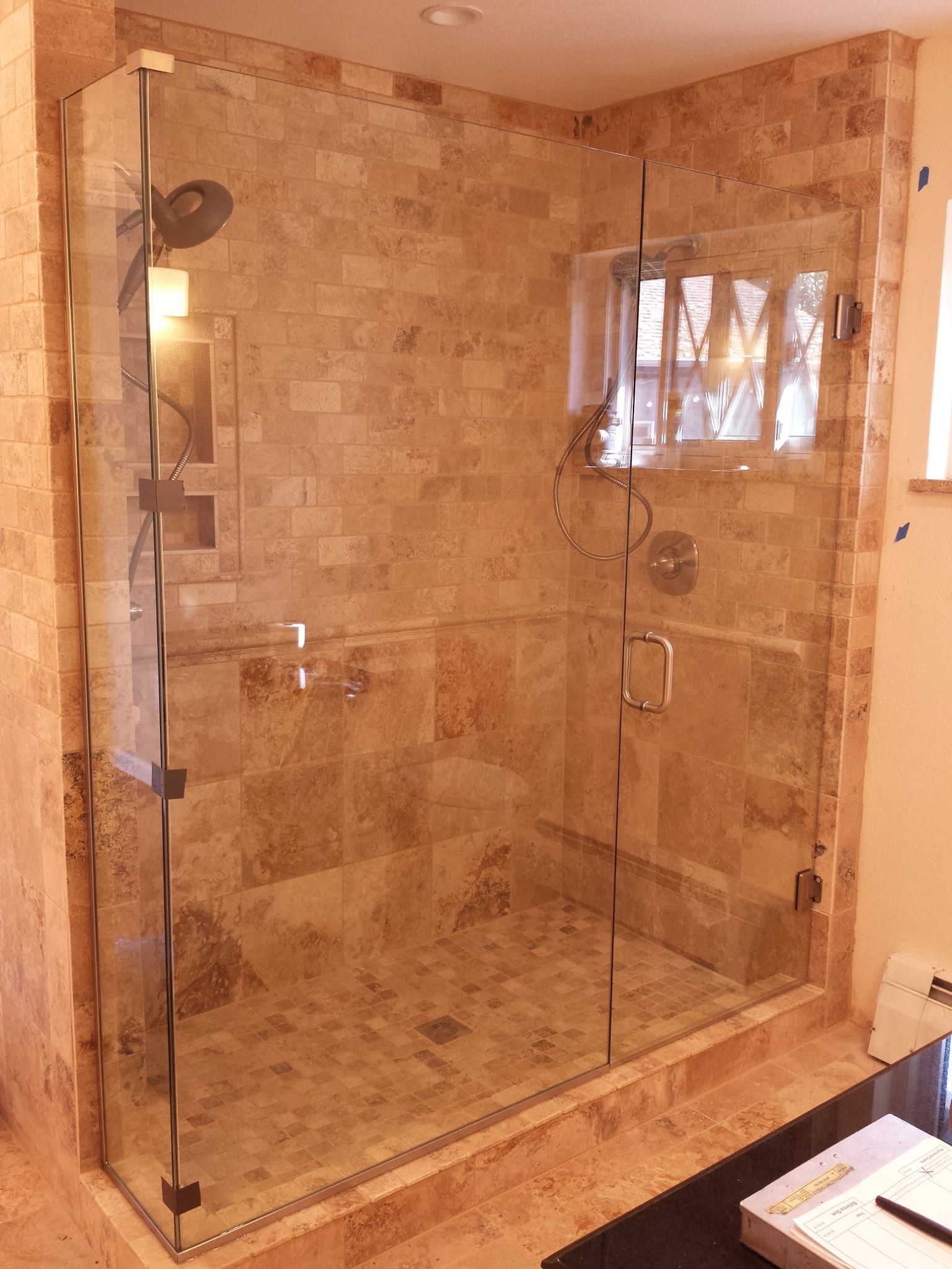 Frameless Golden Tiled w