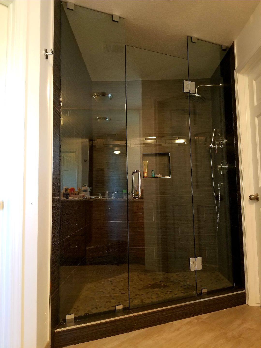 Frameless Tinted Glass Elegance