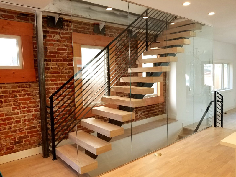 Glass Stair Wall