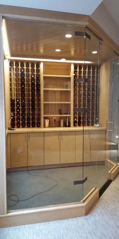 Wine Room Glass Walls