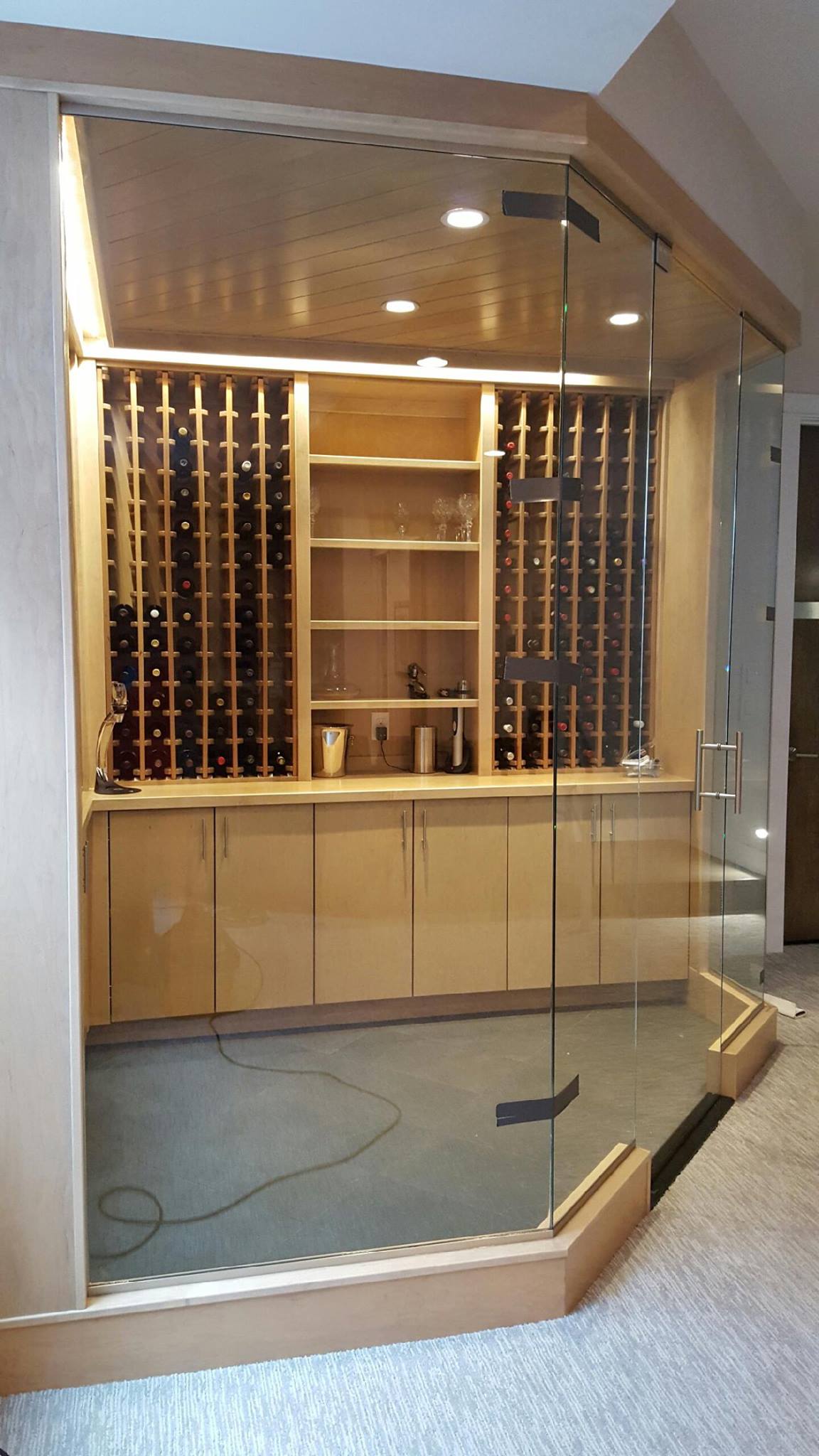 Wine Room Glass Walls