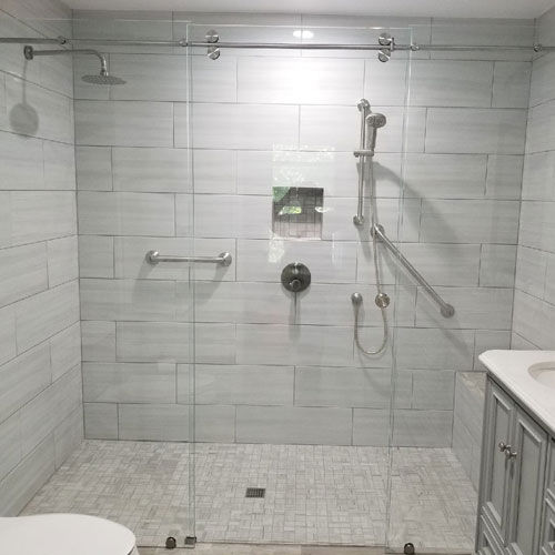 glass shower enclosure